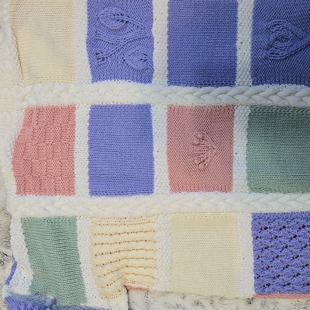 Handmade Pastel Block Sweater - Picture 3 of 10